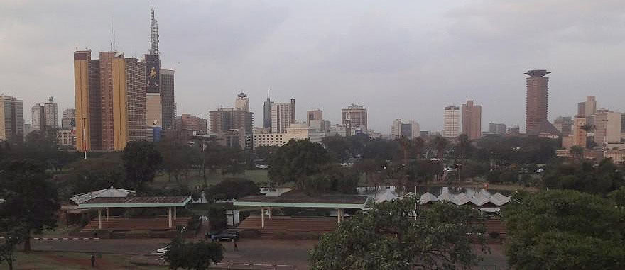 View of Nairobi the capital of Kenya