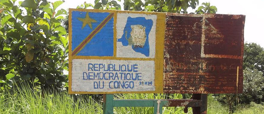 Road Sign to the Democratic Republic of the Congo