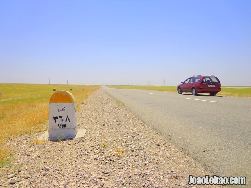 Road to Kabul in Afghanistan