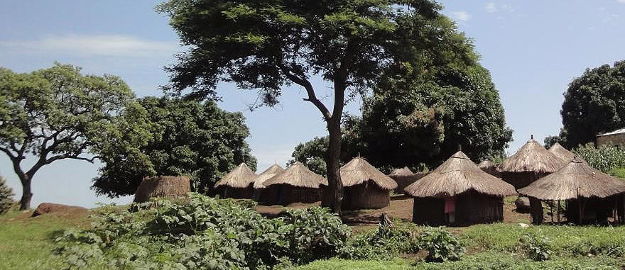 Houses on the Road Yei to Lasu Central Equatoria - South Sudan Travel Guide