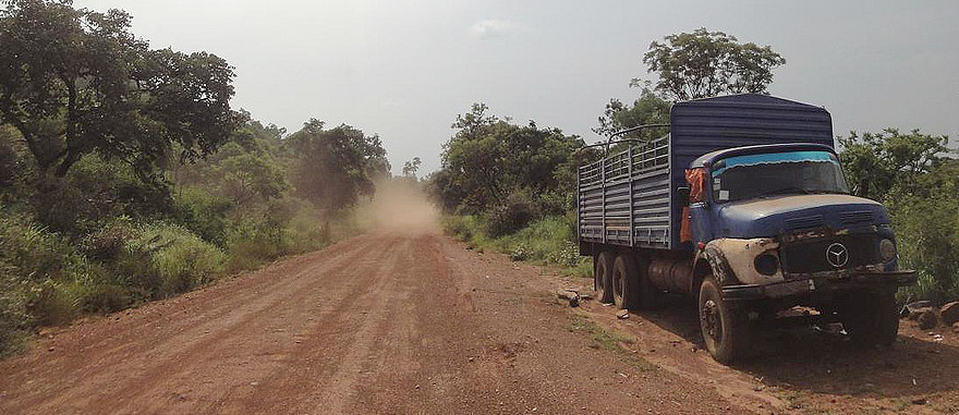 Road from Juba to border with DR Congo