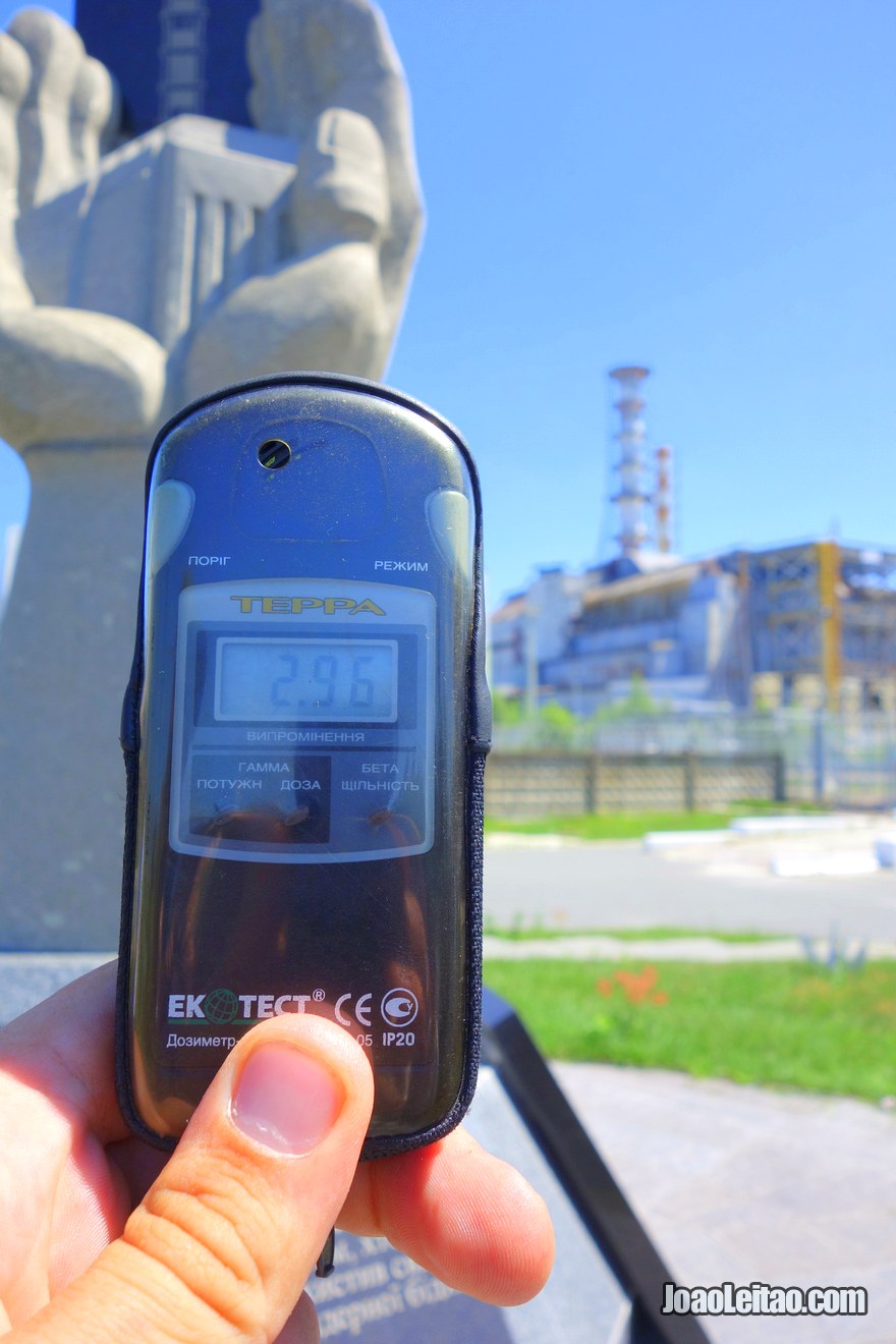 Chernobyl Reactor 4 Radiation measurement with a Geiger counter
