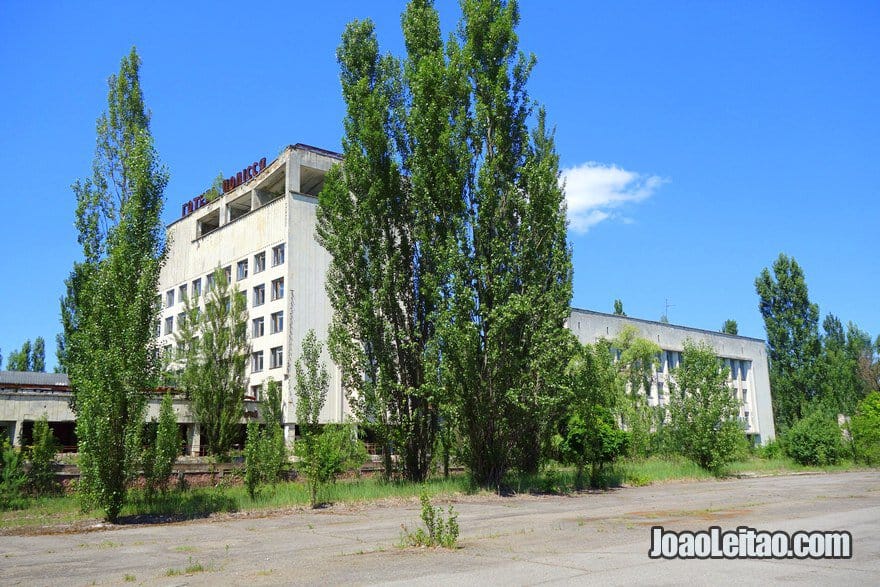 Polissya Hotel in Pripyat Ghost City 