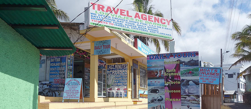 Agência de viagens em Puerto Ayora, Galápagos