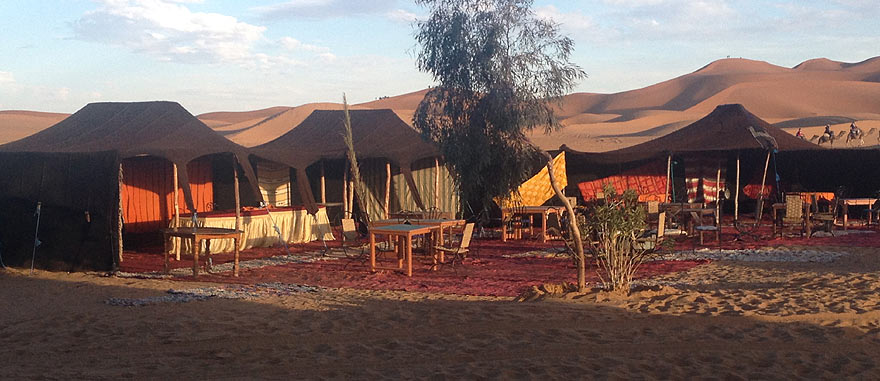 Tents in front of hotel - Mind-blowing Sahara Desert Hotel