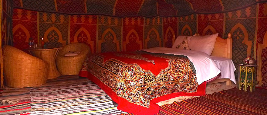 Oasis room inside tent - Mind-blowing Sahara Desert Hotel