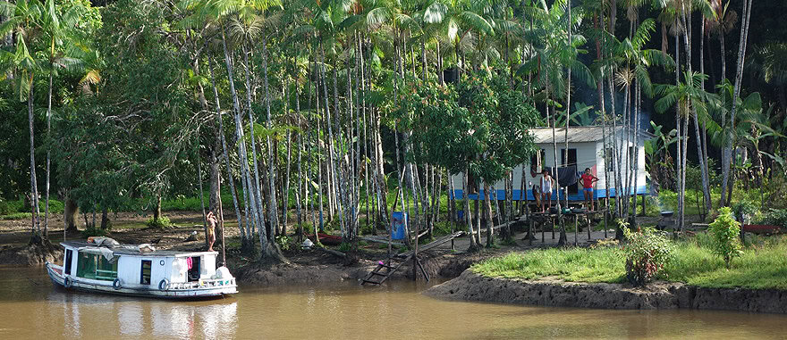 House in the Amazon River