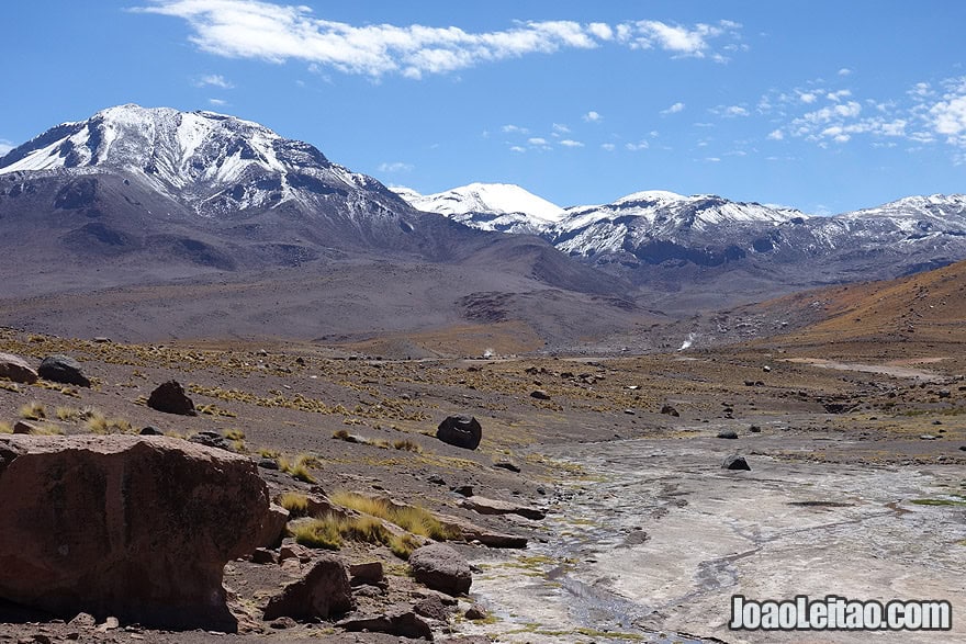 Snow Mountains in Atacama Chile