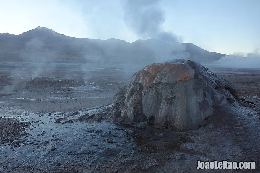 Geyser El Tatio in Atacama Desert Chile