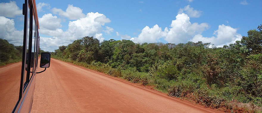 Bus from Paramaribo to Albina in Suriname