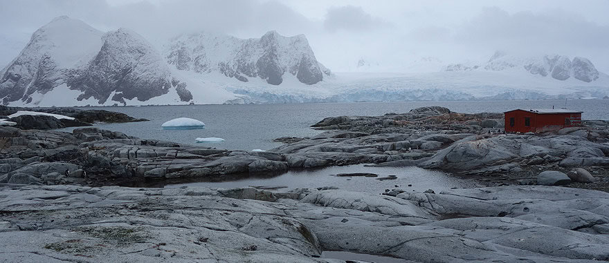 Argentine Antarctica 1955 refuge hut in Petermann Island 