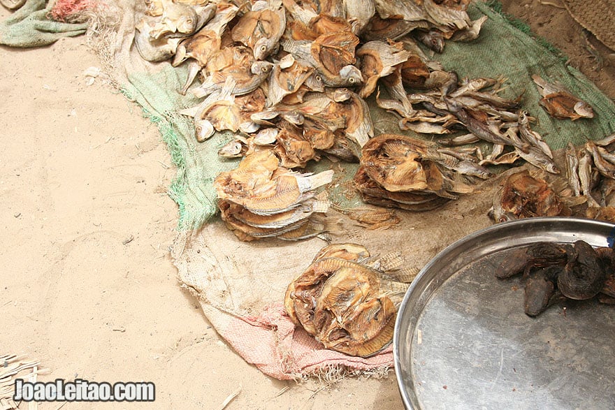 Dried fish for sale in Timbuktu market