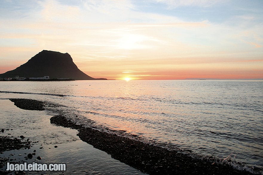 Sunset over Grundarfjordur Bay