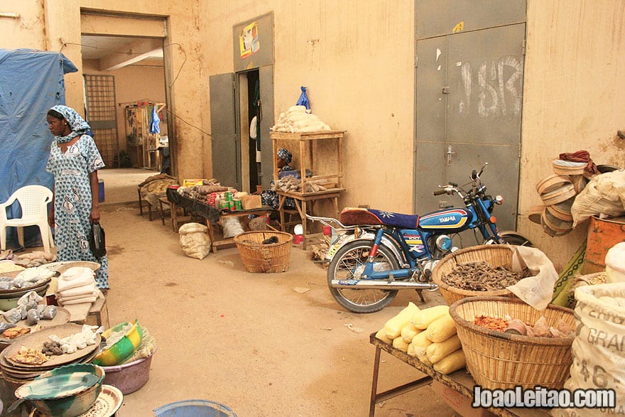 Timbuktu central market corridor