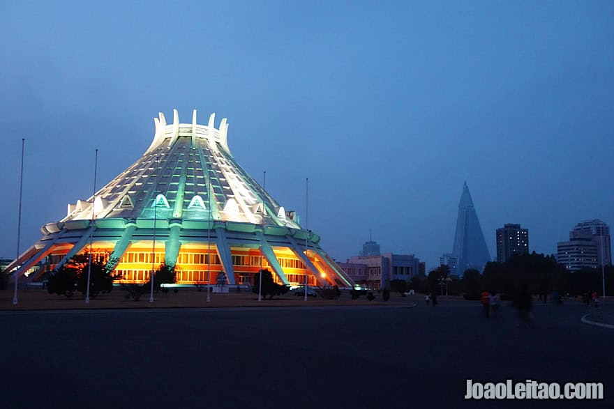 Pyongyang Ice Rink located in the city center.