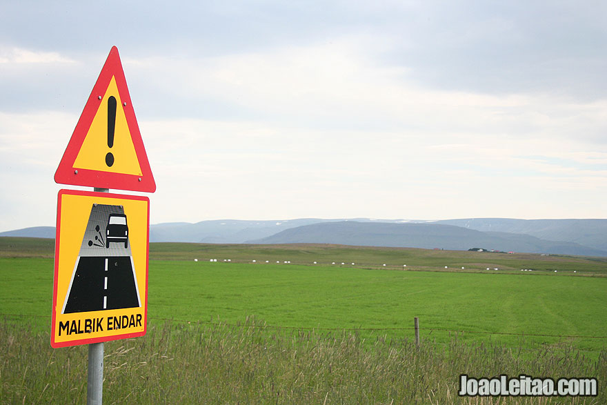 Road Sign in Iceland