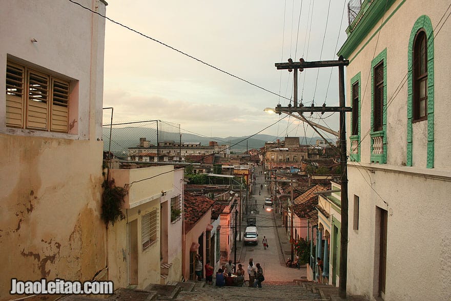 Sunset over Santiago de Cuba