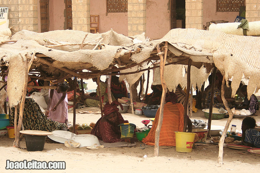 Malian Women selling in Timbuktu street market