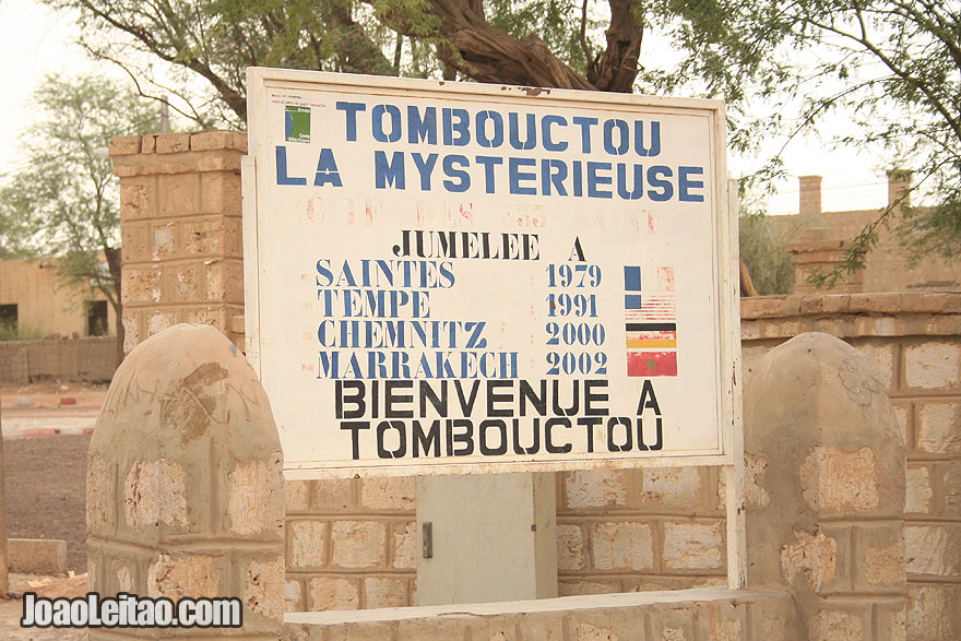 Welcome to Timbuktu city sign