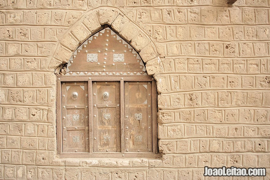 Wooden decorated window