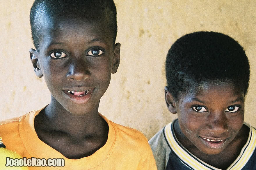 African boys in Ndioum village, Senegal