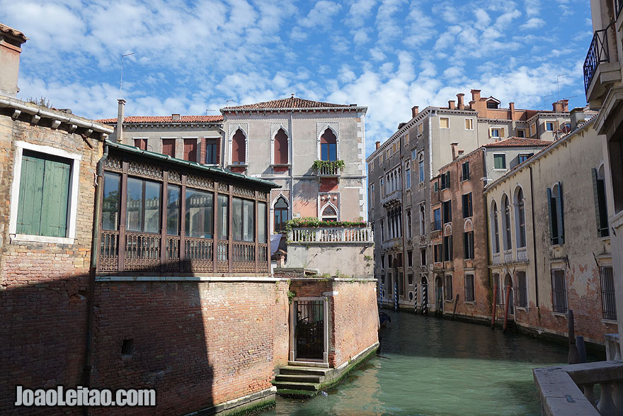 Beautiful Venice architecture and water canal