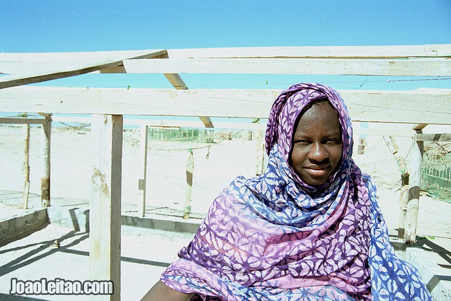 Girl in Nouamghar fishermen village, Islamic Republic of Mauritania