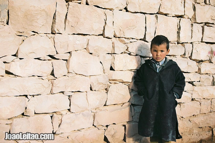 Photo of boy in Agoudal village, Morocco