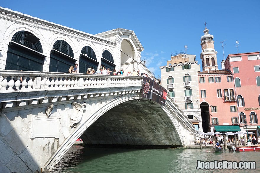 Rialto Bridge in the Grand Canal