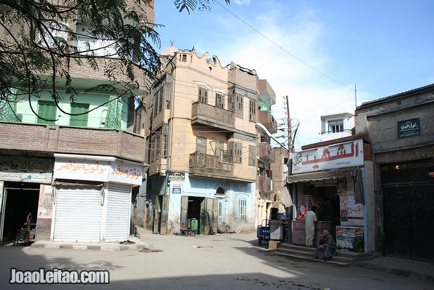 Luxor city center on the East Bank