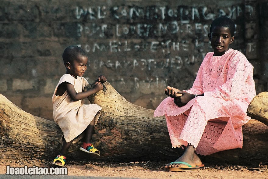 Children in Basse Santa-Su, Gambia