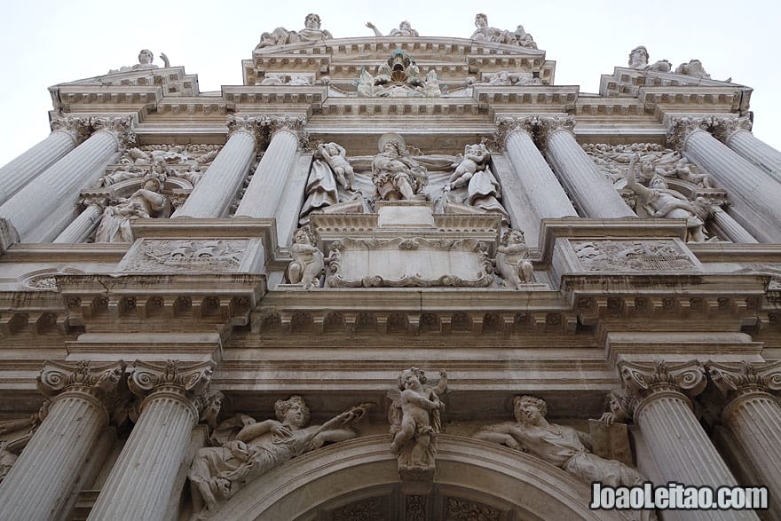 Venetian church portico detail