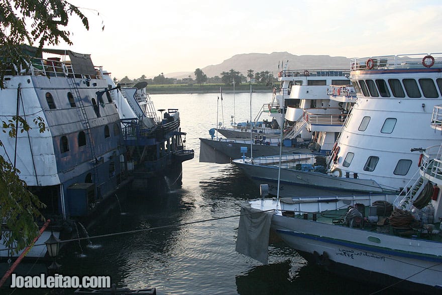 Cruise ships in Nile River