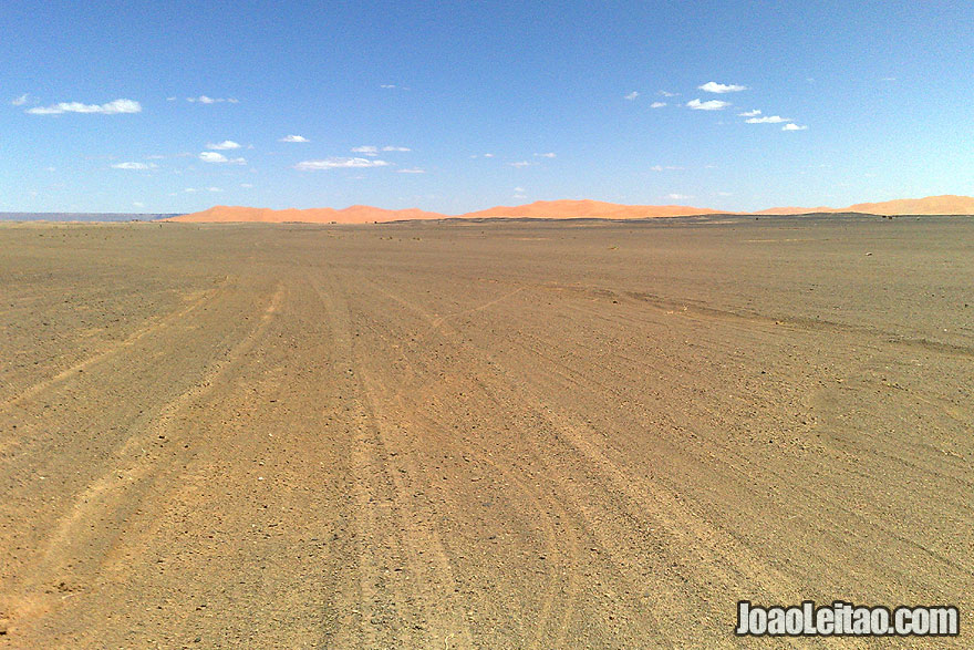 Erg Chebbi Dunes and tracks