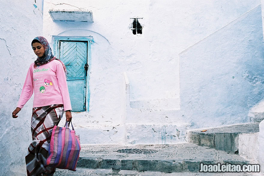 Photo of girl in Chefchaouen, Morocco