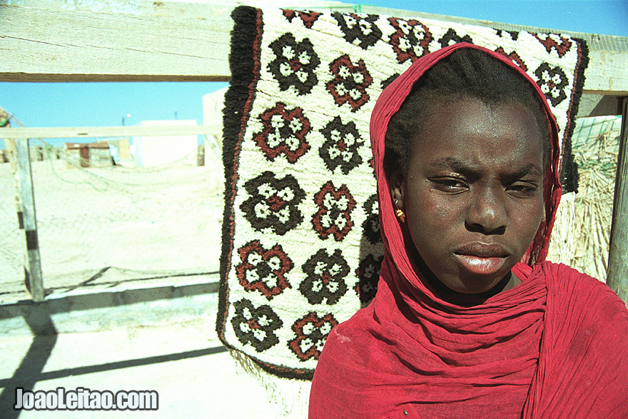 Girl in Nouamghar fishermen village, Islamic Republic of Mauritania