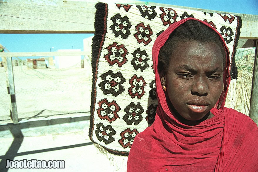 Girl in Nouamghar fishermen village, Islamic Republic of Mauritania