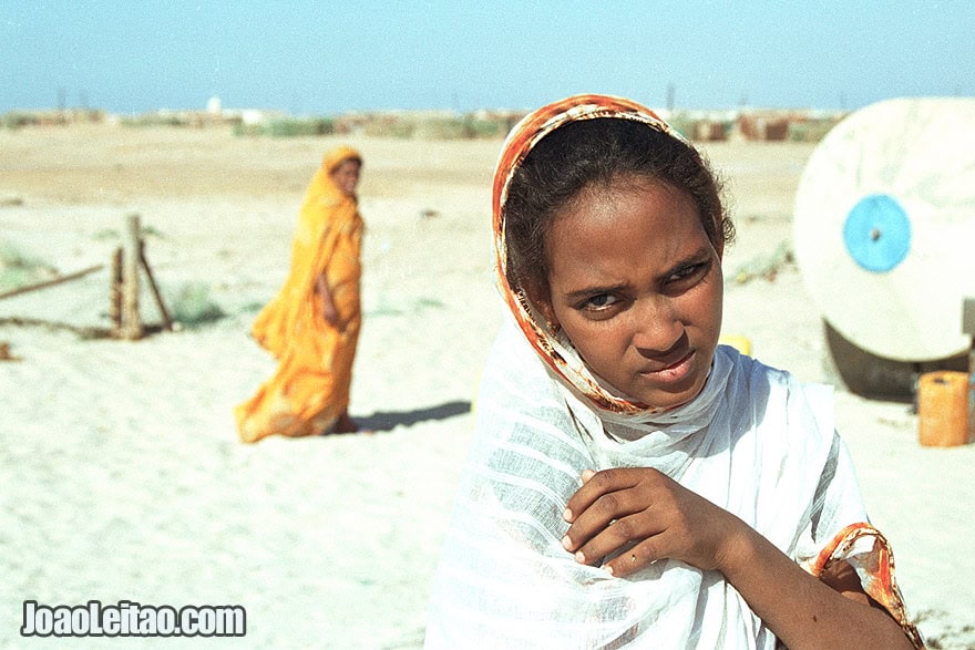 Girls in Nouamghar fishermen village, Islamic Republic of Mauritania