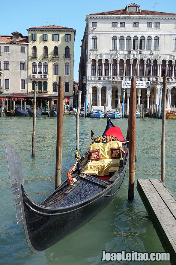 Adorable Gondola parked in Venice