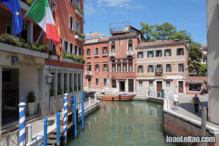 Hotel Papadopoli Venezia and Rio dei Tolentini canal