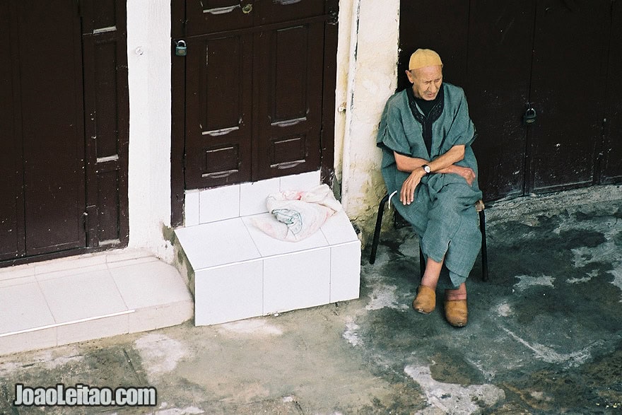 Photo of man in Fez old city, Morocco