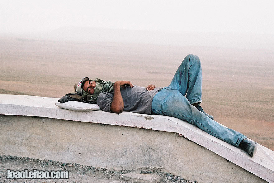 Photo of man sleeping, Morocco