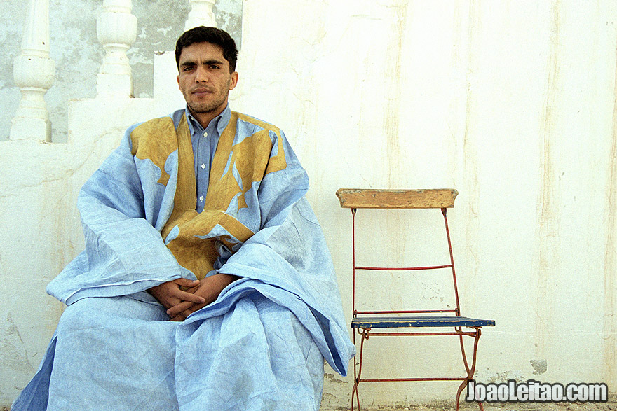 Moor man with traditional clothing, Islamic Republic of Mauritania 