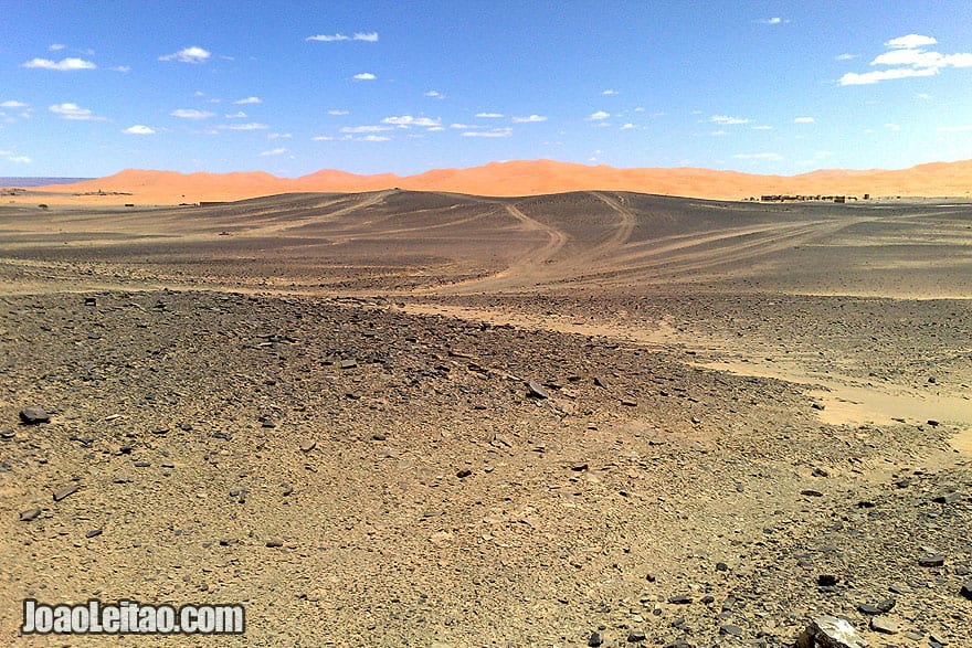 Erg Chebbi Dunes and tracks