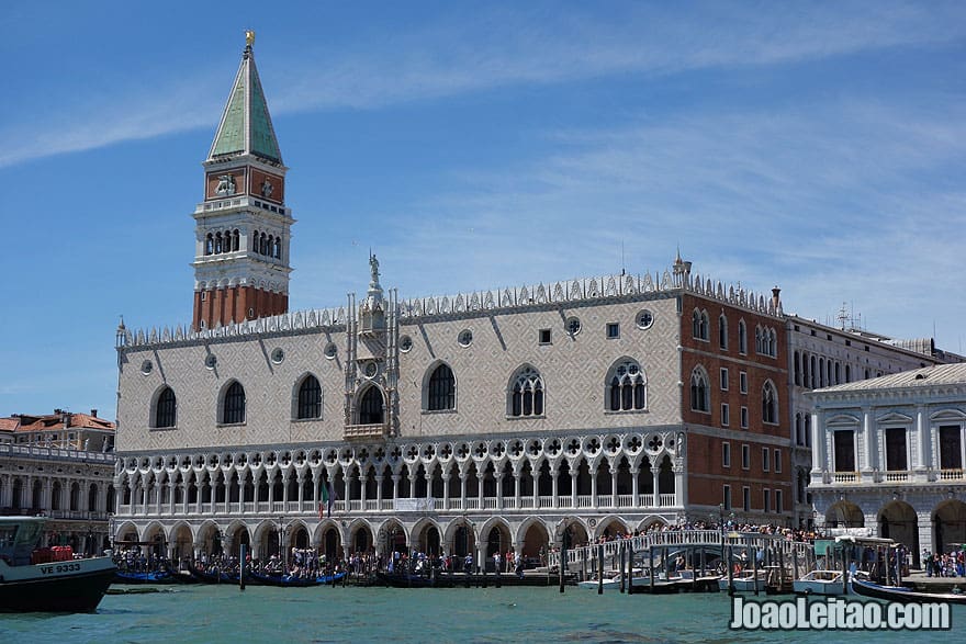 View of the Doge Palace in Venice