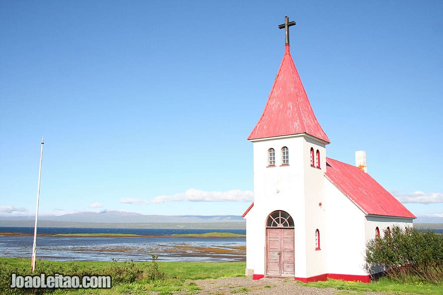 Visit Prestbakki Church Hrutafjordur, Northwestern Region Iceland