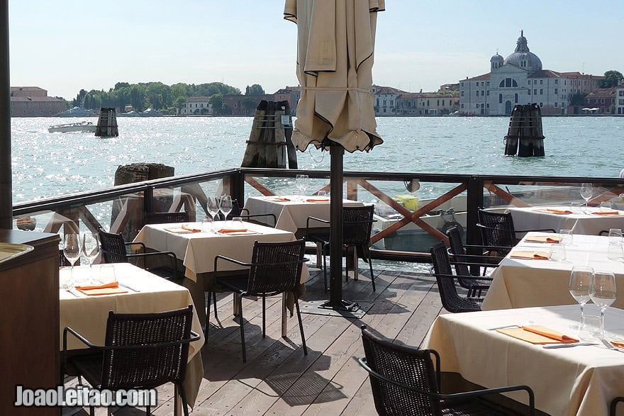 Venice Restaurant overlooking the canal