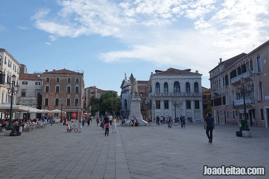 Campo Santo Stefano Square in Venice