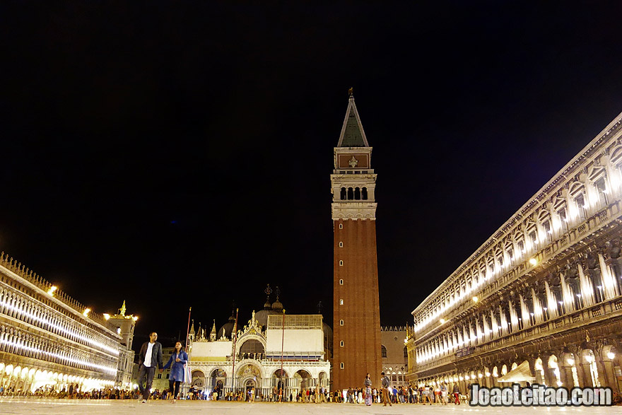 St. Mark's Square or Piazza San Marco by night