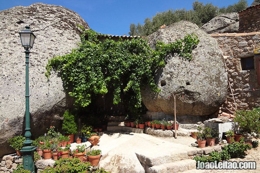 House built in the stones